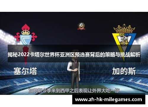 揭秘2022卡塔尔世界杯亚洲区预选赛背后的策略与挑战解析