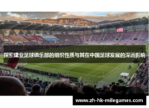 探索建业足球俱乐部的组织性质与其在中国足球发展的深远影响